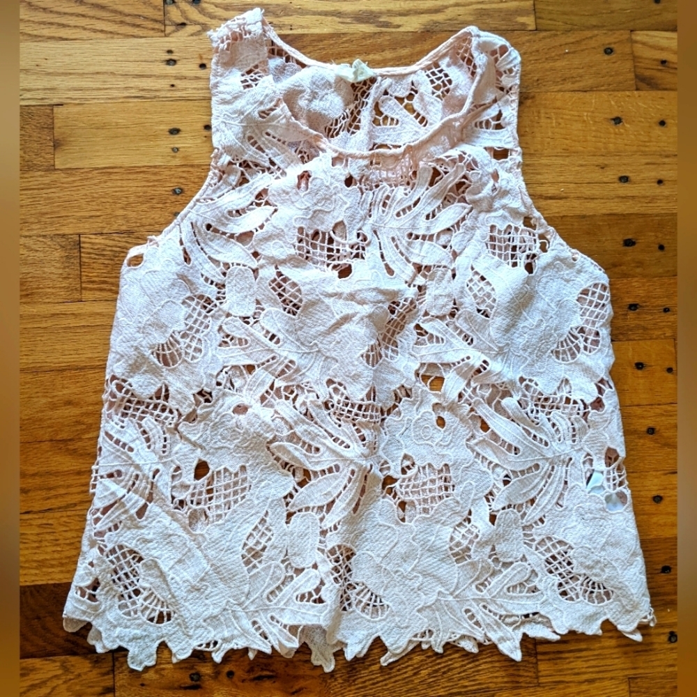 Caution to the Wind Lace Top